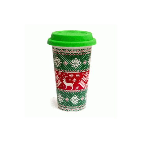 Termo Navidad Sueter Navideño Ugly Sweater Verde