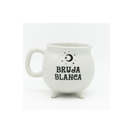 Taza Caldero Bruja Blanca
